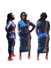 Load image into Gallery viewer, Luxe Multi-Color Body Con Dress
